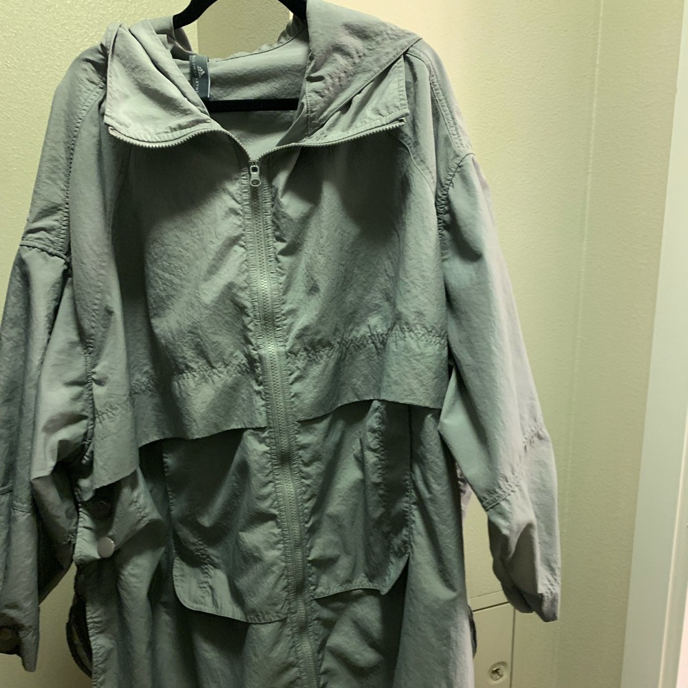 Adidas by Stella McCartney, oversized jacket, raincoat, outdoor
